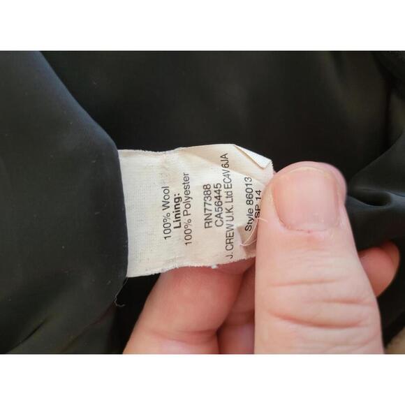 J Crew No. 2 Pencil size 2 black wool knee length skirt - Picture 4 of 5